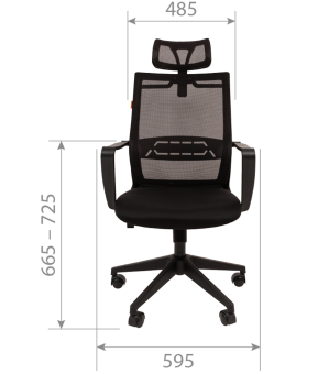 Кресло руководителя Chairman 545, черный | Защита-Офис - интернет-магазин сейфов, кресел, металлической и офисной мебели в Казани и Йошкар-Оле