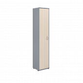 Шкаф колонка с глухой дверью СУ-1.9(L) клен/металлик 406*365*1975 Imago | Защита-Офис - интернет-магазин сейфов, кресел, металлической 