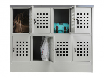 Шкаф для сумок практик LS-42 | Защита-Офис - интернет-магазин сейфов, кресел, металлической и офисной мебели в Казани и Йошкар-Оле