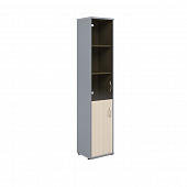 Шкаф колонка комбинированная СУ-1.2(L) клен/металлик 406*365*1975 Imago | Защита-Офис - интернет-магазин сейфов, кресел, металлической 