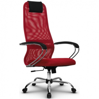 Кресло руководителя Metta SU-BK CH 8, красный | Защита-Офис - интернет-магазин сейфов, кресел, металлической и офисной мебели в Казани и Йошкар-Оле