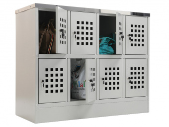 Шкаф для сумок практик LS-42 | Защита-Офис - интернет-магазин сейфов, кресел, металлической и офисной мебели в Казани и Йошкар-Оле