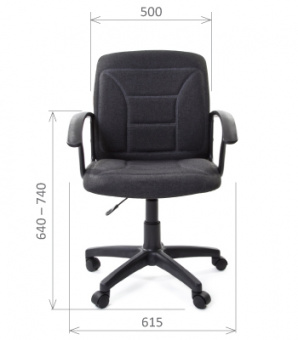 Кресло компьютерное Chairman 627, черный | Защита-Офис - интернет-магазин сейфов, кресел, металлической и офисной мебели в Казани и Йошкар-Оле