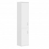 Шкаф колонка с глухой средней и малой дверьми СУ-1.3(L) белый 406*365*1975 Imago | Защита-Офис - интернет-магазин сейфов, кресел, металлической 