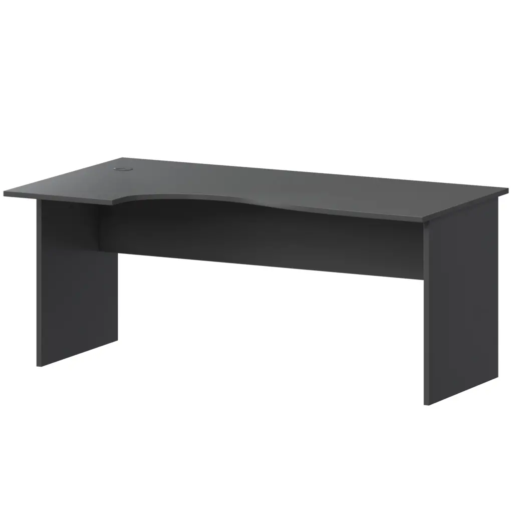 Стол эргономичный левый А-202.ЛВ Антрацит 1600x900x760 Арго | Защита-Офис - интернет-магазин сейфов, кресел, металлической 