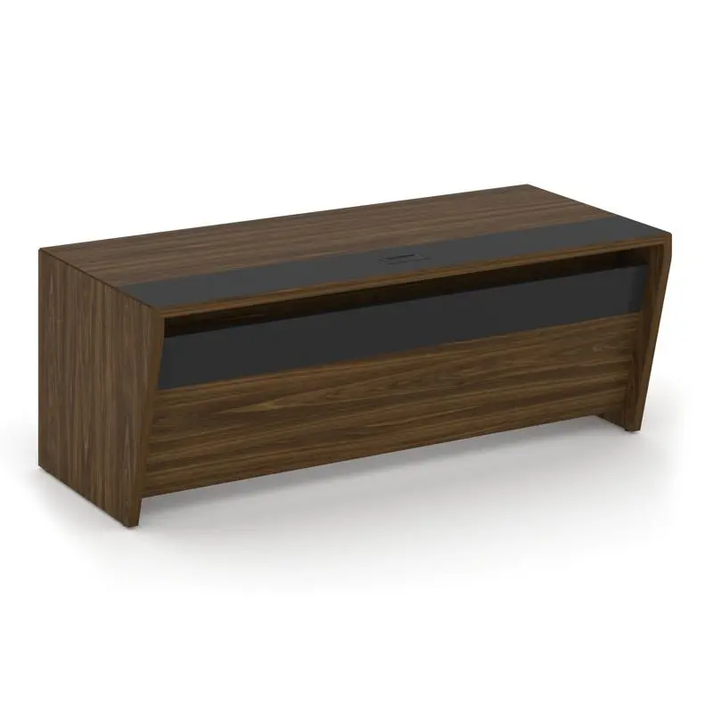 Corner Стол руководителя прямой COR.SR-20 Орех Лоренцо/Графит 2000*900*750 | Защита-Офис - интернет-магазин сейфов, кресел, металлической 