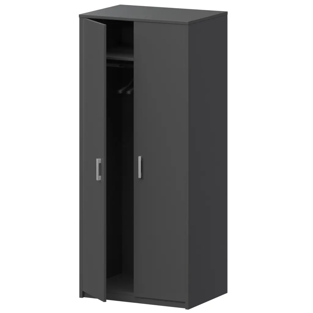 Шкаф для одежды А-307 Антрацит 770x580x2000 Арго | Защита-Офис - интернет-магазин сейфов, кресел, металлической 