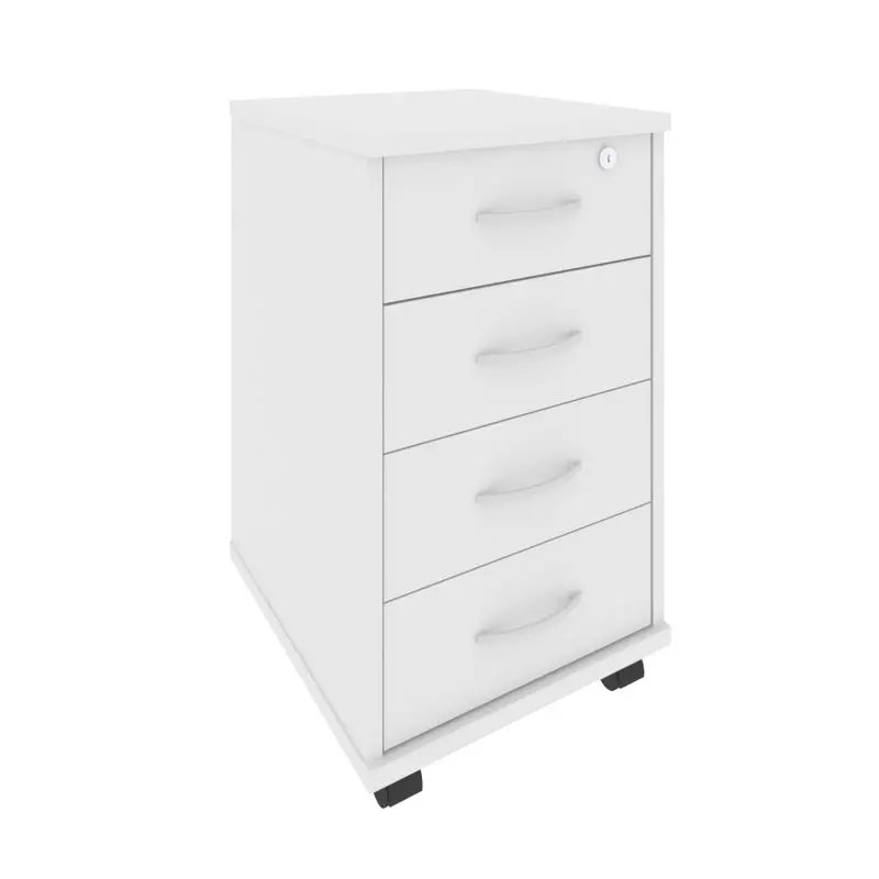 Riva Тумба подкатная с фолдингом А.ТМ-4F Белый 420*450*708 | Защита-Офис - интернет-магазин сейфов, кресел, металлической 