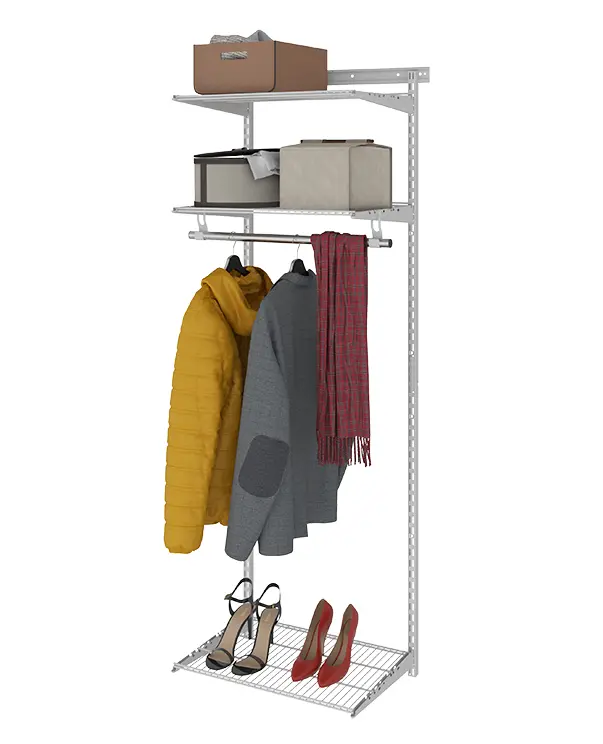 Гардеробная система Basic G60 белая Гардеробная система Basic G60 белая | Защита-Офис - интернет-магазин сейфов, кресел, металлической