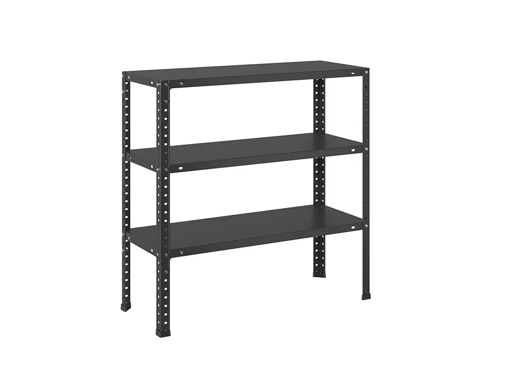 Стеллаж ES 75KD/75x30/3 Black Стеллаж ES 75KD/75x30/3 Black | Защита-Офис - интернет-магазин сейфов, кресел, металлической