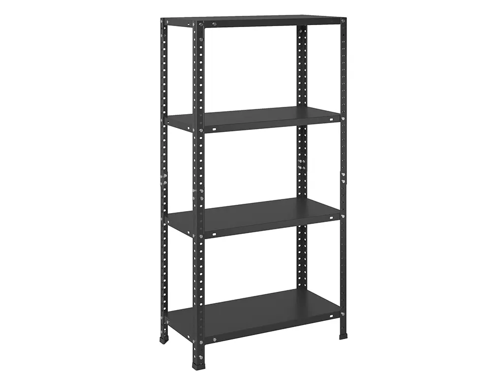 Стеллаж ES 115KD/60x30/4 Black Стеллаж ES 115KD/60x30/4 Black | Защита-Офис - интернет-магазин сейфов, кресел, металлической