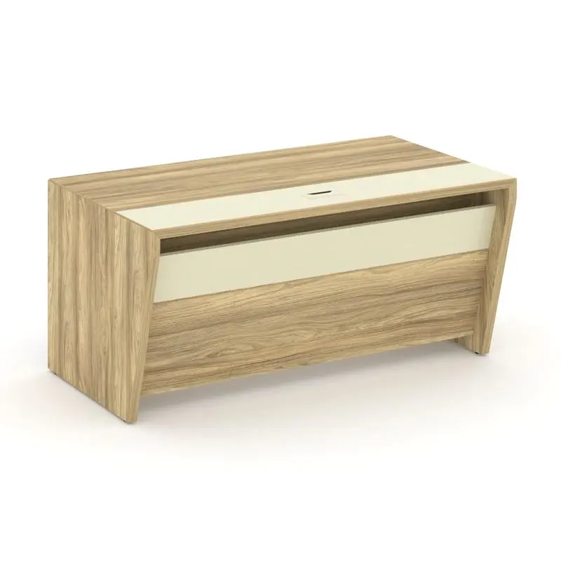 Corner Стол руководителя прямой COR.SR-16 Гикори Песочный/Ваниль 1600*900*750 | Защита-Офис - интернет-магазин сейфов, кресел, металлической 