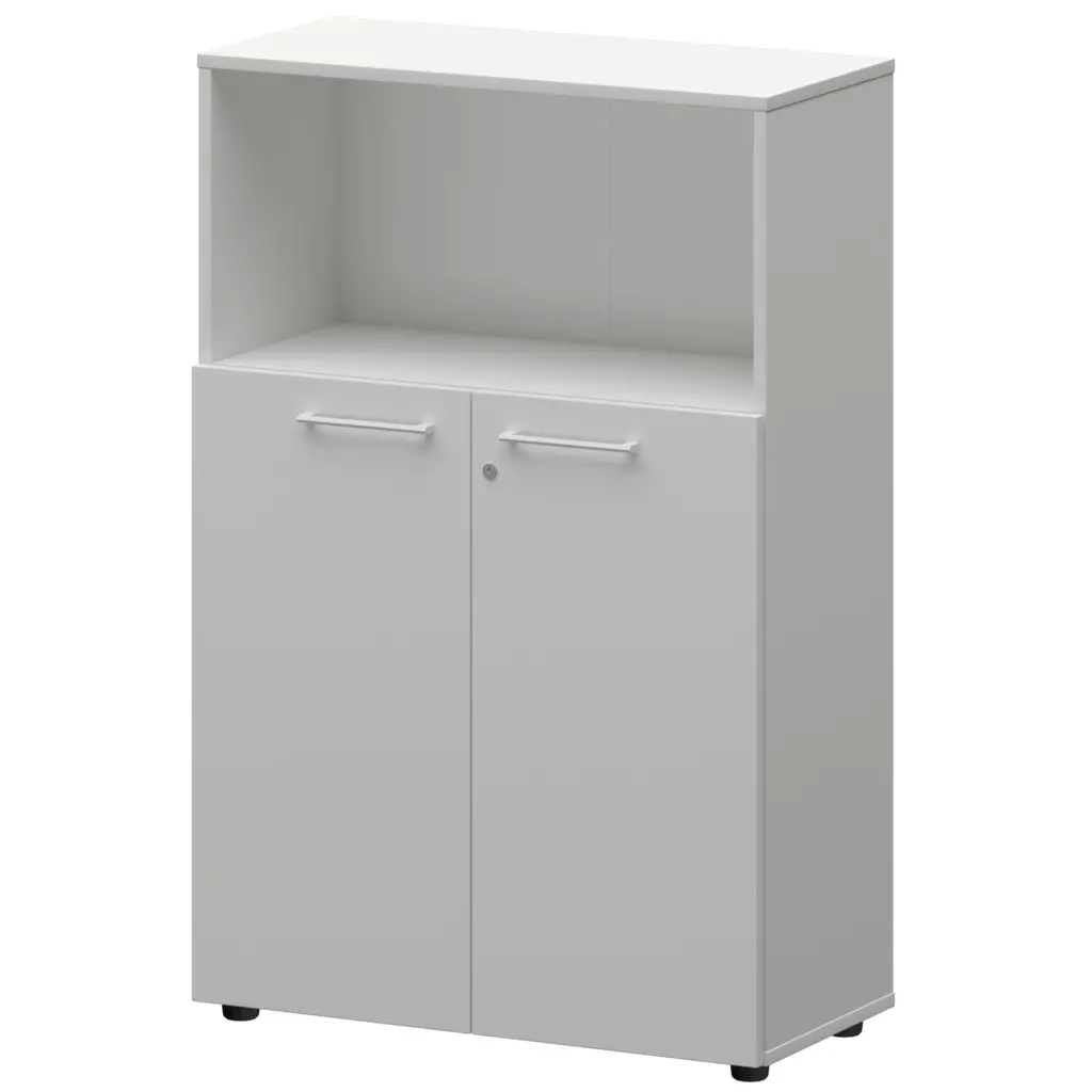 Шкаф средний с нишей СМШ38.28F(Б) Белый 792x380x1190 Кортез | Защита-Офис - интернет-магазин сейфов, кресел, металлической 