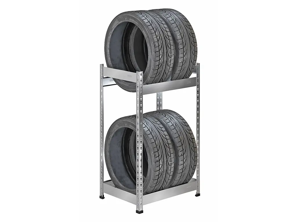 Стеллаж SB 1153Х688Х525 для хранения 4 шин оцинкованный | Защита-Офис - интернет-магазин сейфов, кресел, металлической 