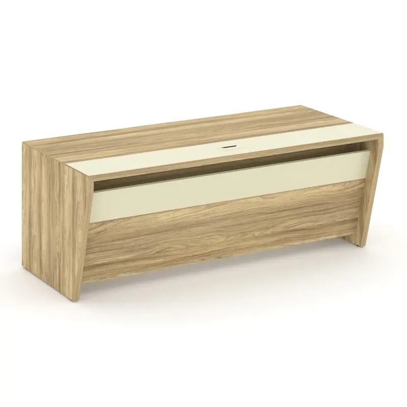 Corner Стол руководителя прямой COR.SR-20 Гикори Песочный/Ваниль 2000*900*750 | Защита-Офис - интернет-магазин сейфов, кресел, металлической 