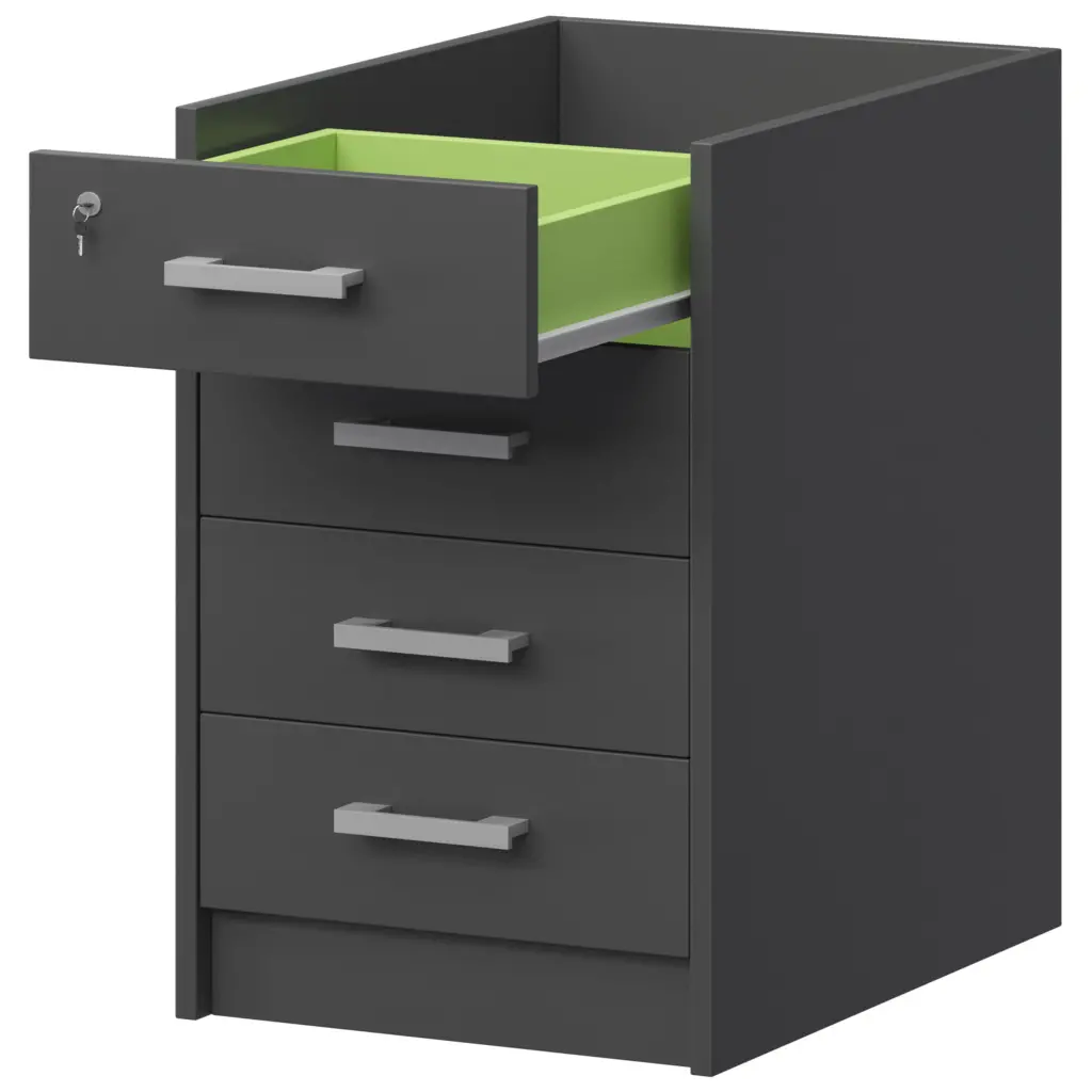 Каркас тумбы приставной АТ2-07 Антрацит 434x594x728 Арго | Защита-Офис - интернет-магазин сейфов, кресел, металлической 