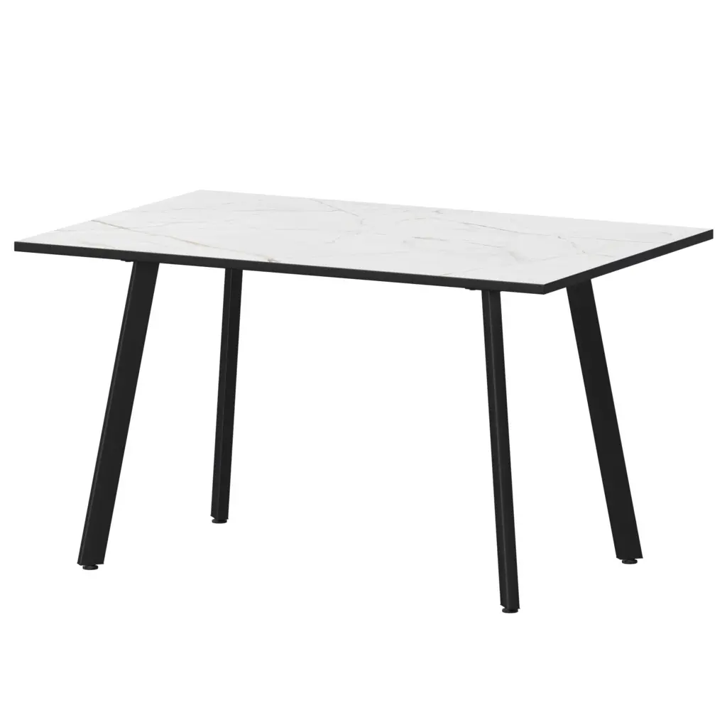 Стол нераздвижной Альфа Альфа 1200 (Н-3815) Азул/Черный муар 1200x800x750 Обеденные столы в пластике | Защита-Офис - интернет-магазин сейфов, кресел, металлической 