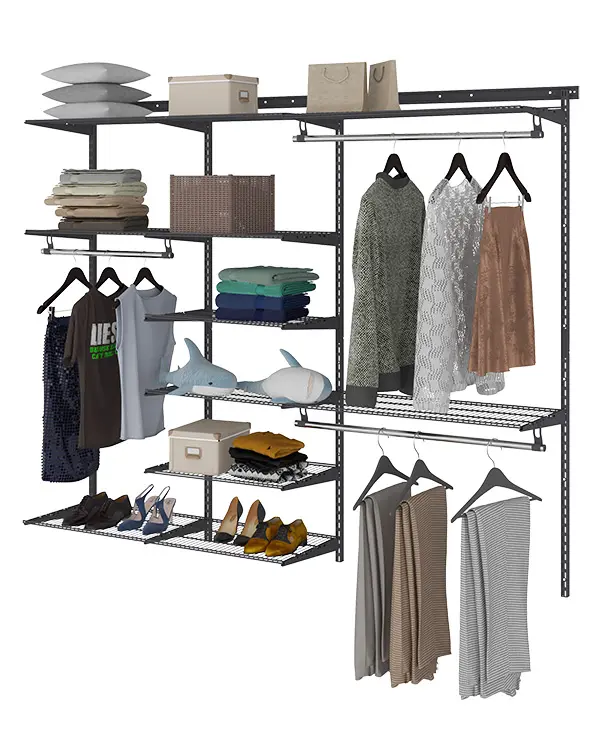 Гардеробная система Max G210 графит Гардеробная система Max G210 графит | Защита-Офис - интернет-магазин сейфов, кресел, металлической