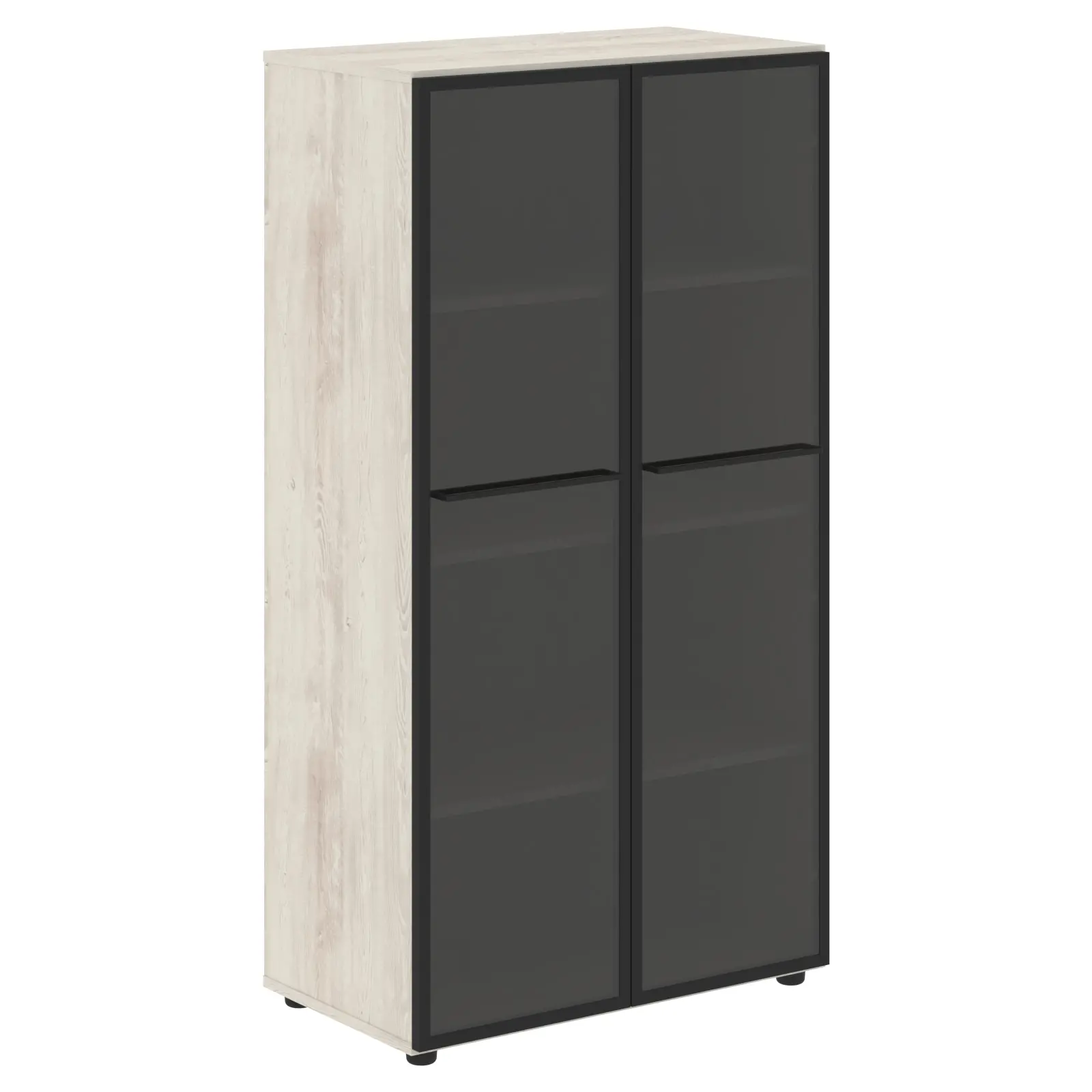 Шкаф со стеклянными дверьми LMC 80.2 Сосна Эдмонт 800х430х1517 LOFTIS | Защита-Офис - интернет-магазин сейфов, кресел, металлической 