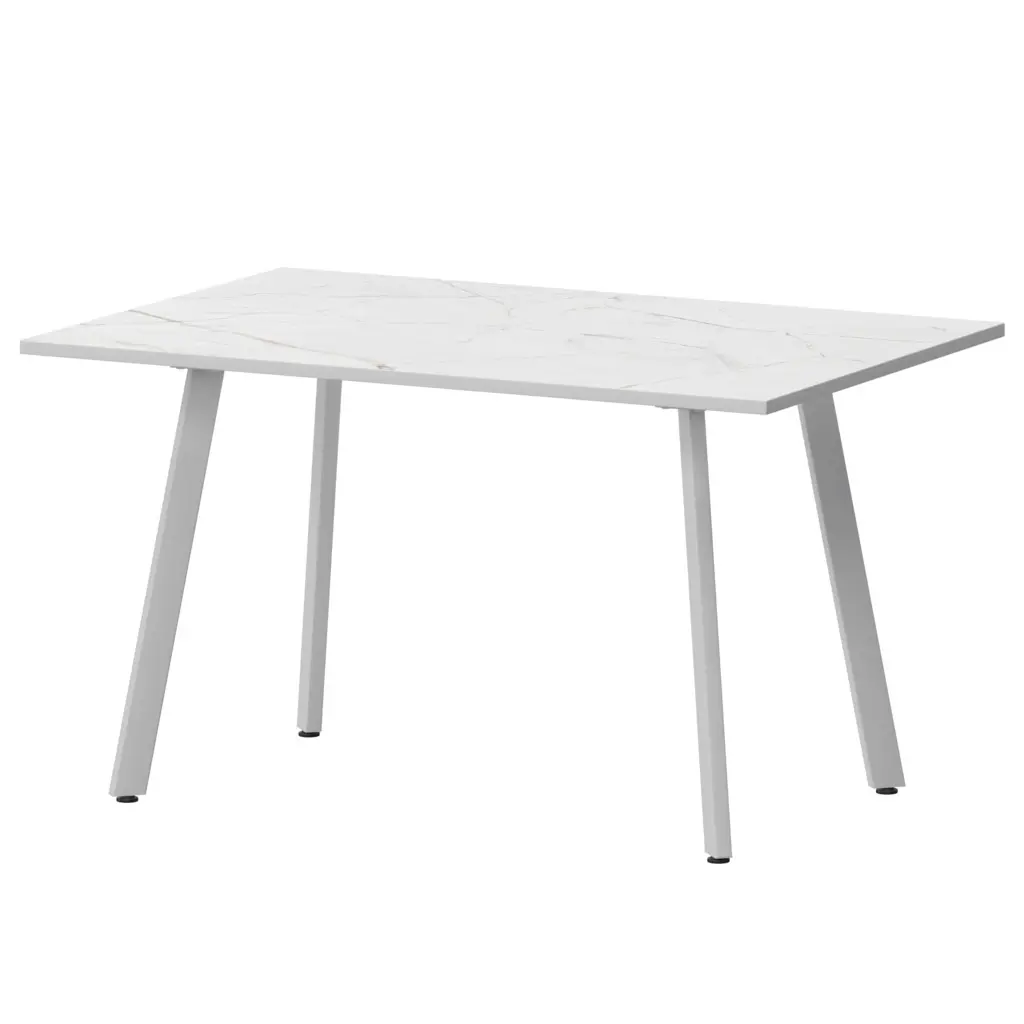 Стол нераздвижной Альфа Альфа 1200 (Н-3815) Азул/Белый муар 1200x800x750 Обеденные столы в пластике | Защита-Офис - интернет-магазин сейфов, кресел, металлической 