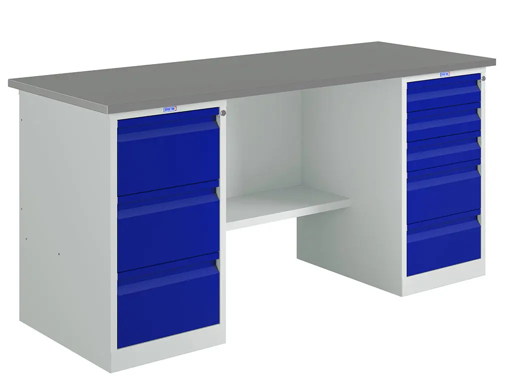 Верстак слесарный Profi (№801) WT180.WD3/WD5.000 Верстак слесарный Profi (№801) WT180.WD3/WD5.000 | Защита-Офис - интернет-магазин сейфов, кресел, металлической