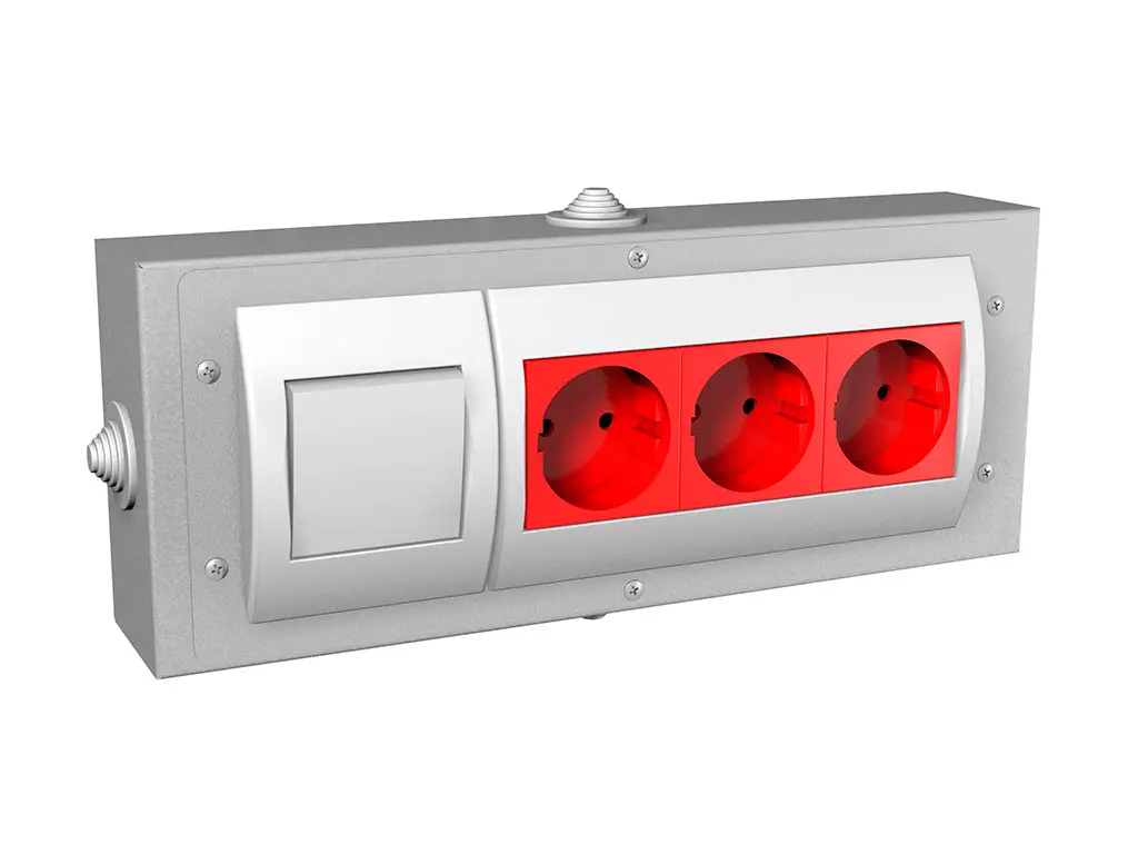 Блок электророзеток EoB | Защита-Офис - интернет-магазин сейфов, кресел, металлической 