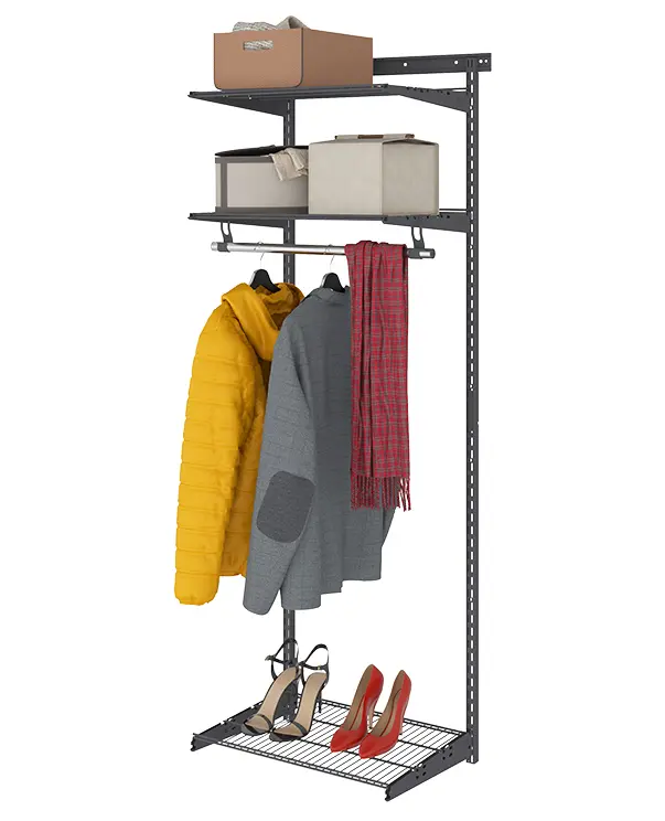 Гардеробная система Basic G60 графит Гардеробная система Basic G60 графит | Защита-Офис - интернет-магазин сейфов, кресел, металлической