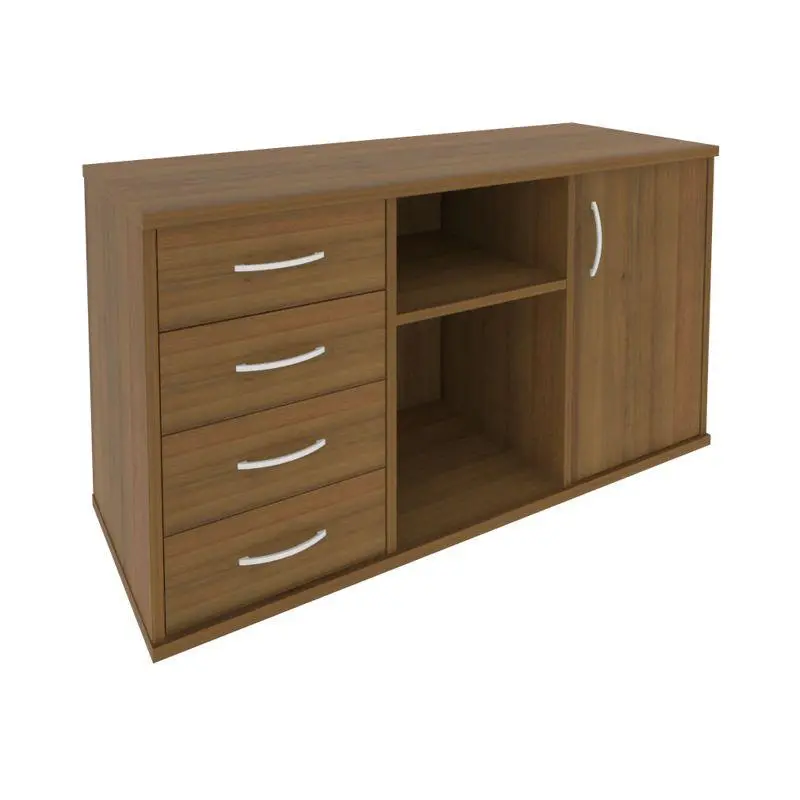 Riva Тумба под оргтехнику с фолдингом А.МТ-2F Орех Гварнери 1192*450*667 | Защита-Офис - интернет-магазин сейфов, кресел, металлической 
