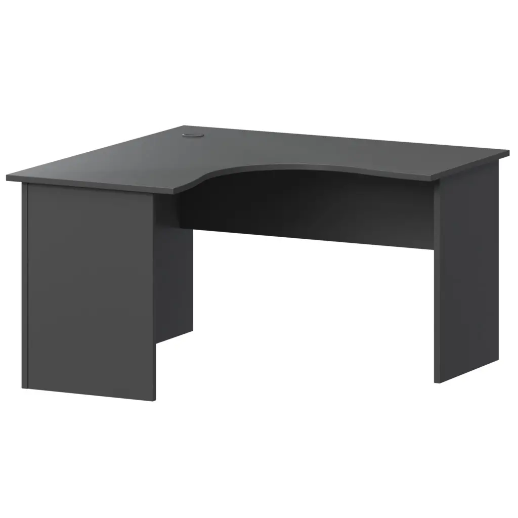 Стол компактный левый А-203.60.ЛВ Антрацит 1200x1200x760 Арго | Защита-Офис - интернет-магазин сейфов, кресел, металлической 