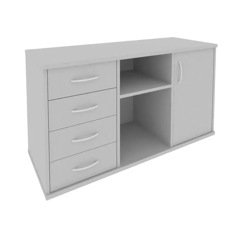 Riva Тумба под оргтехнику с фолдингом А.МТ-2F Серый 1192*450*667 | Защита-Офис - интернет-магазин сейфов, кресел, металлической 
