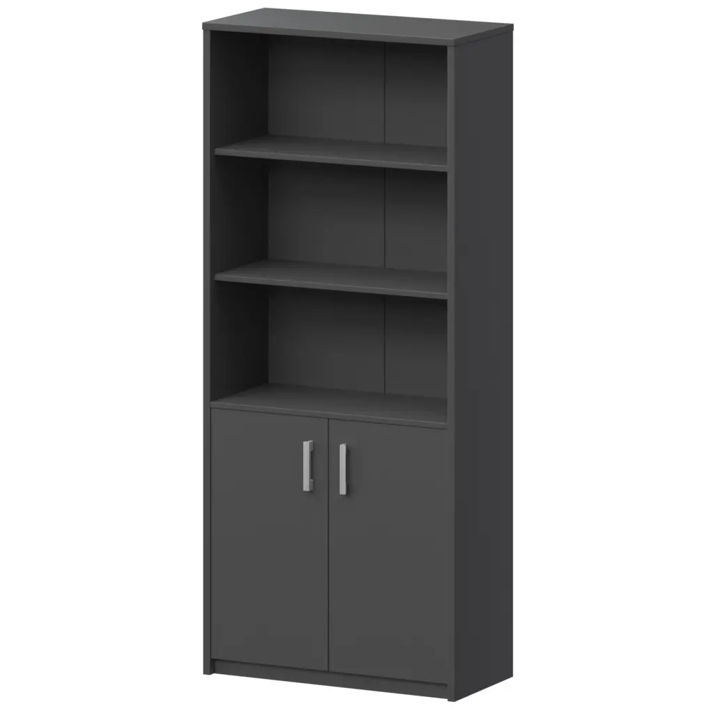 Шкаф А-310 Антрацит 770x370x2000 Арго | Защита-Офис - интернет-магазин сейфов, кресел, металлической 