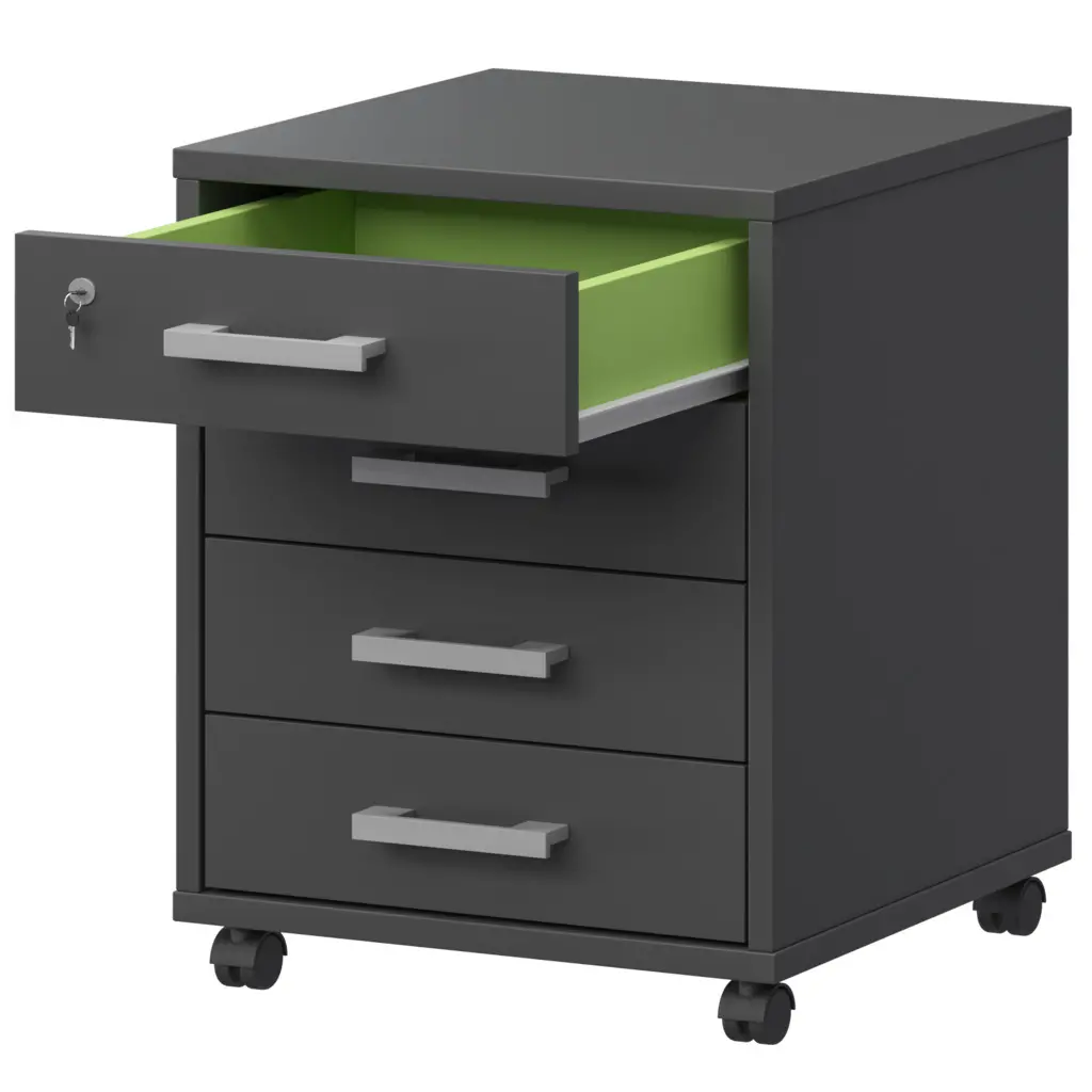 Тумба подкатная АТЛ-04 Антрацит 434x450x620 Арго | Защита-Офис - интернет-магазин сейфов, кресел, металлической 