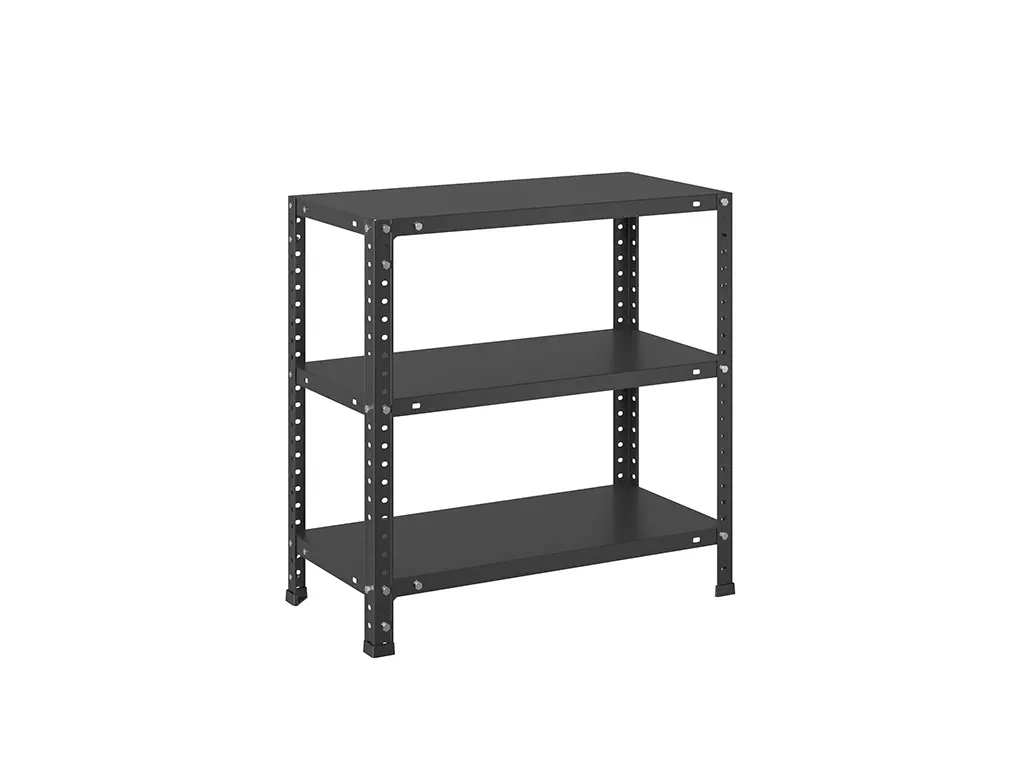 Стеллаж ES 60KD/60x30/3 Black Стеллаж ES 60KD/60x30/3 Black | Защита-Офис - интернет-магазин сейфов, кресел, металлической