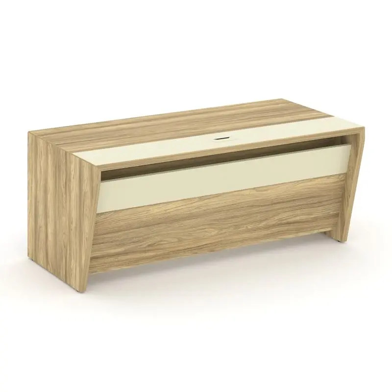 Corner Стол руководителя прямой COR.SR-18 Гикори Песочный/Ваниль 1800*900*750 | Защита-Офис - интернет-магазин сейфов, кресел, металлической 