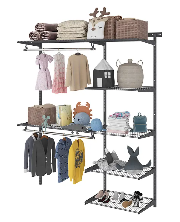 Гардеробная система Optima G150 графит Гардеробная система Optima G150 графит | Защита-Офис - интернет-магазин сейфов, кресел, металлической