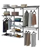 Гардеробная система Max G210 графит Гардеробная система Max G210 графит | Защита-Офис - интернет-магазин сейфов, кресел, металлической