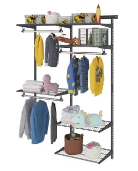 Гардеробная система Optima G120 графит | Защита-Офис - интернет-магазин сейфов, кресел, металлической и офисной мебели в Казани и Йошкар-Оле