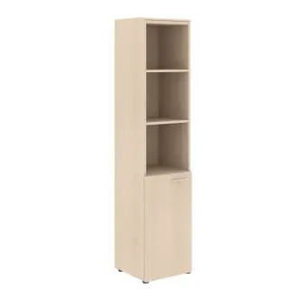 Шкаф колонка с глухой малой дверью (L) и топом WHC 42.5(L) Бук Тиара 432х432х1949 WAVE | Защита-Офис - интернет-магазин сейфов, кресел, металлической и офисной мебели в Казани и Йошкар-Оле