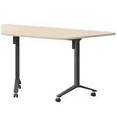 Стол мобильный складной трапециевидный МБ22-127.58Т бук/антрацит Стол мобильный складной трапециевидный МБ22-127.58Т бук/антрацит | Защита-Офис - интернет-магазин сейфов, кресел, металлической