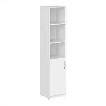 Шкаф колонка с глухой малой дверью SR-5U.5(L) белый 386*375*1817 Simple | Защита-Офис - интернет-магазин сейфов, кресел, металлической и офисной мебели в Казани и Йошкар-Оле