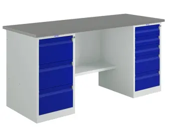 Верстак слесарный Profi (№801) WT180.WD3/WD5.000 | Защита-Офис - интернет-магазин сейфов, кресел, металлической и офисной мебели в Казани и Йошкар-Оле