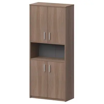 Шкаф с нишей А-312 Темный шимо 770x370x2000 Арго | Защита-Офис - интернет-магазин сейфов, кресел, металлической и офисной мебели в Казани и Йошкар-Оле