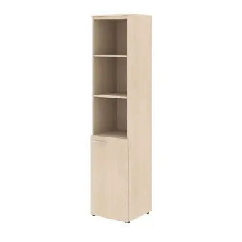 Шкаф колонка с глухой малой дверью (R) и топом WHC 42.5(R) Бук Тиара 432х432х1949 WAVE | Защита-Офис - интернет-магазин сейфов, кресел, металлической и офисной мебели в Казани и Йошкар-Оле