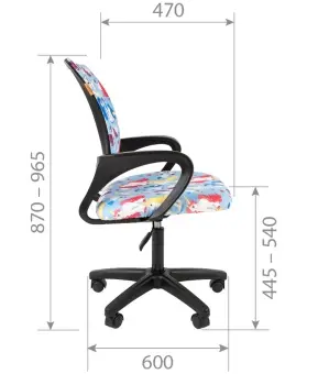 расКресло детское Chairman Kids 103  LT black | Защита-Офис - интернет-магазин сейфов, кресел, металлической  - фото 1