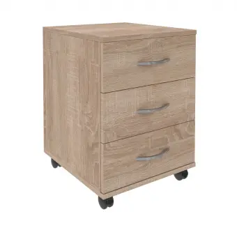 Тумба подкатная SC-3M.1 дуб сонома светлый 412*450*566 Simple | Защита-Офис - интернет-магазин сейфов, кресел, металлической и офисной мебели в Казани и Йошкар-Оле