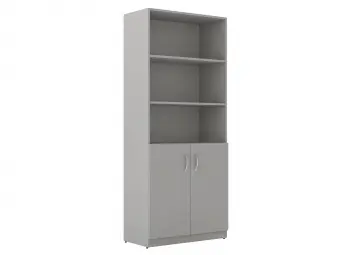 Шкаф с комплектом глухих малых дверей SR-5W.5 серый 770*375*1815 Simple | Защита-Офис - интернет-магазин сейфов, кресел, металлической и офисной мебели в Казани и Йошкар-Оле