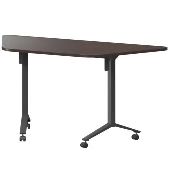 Стол мобильный складной трапециевидный МБ22-127.58Т венге/антрацит | Защита-Офис - интернет-магазин сейфов, кресел, металлической и офисной мебели в Казани и Йошкар-Оле