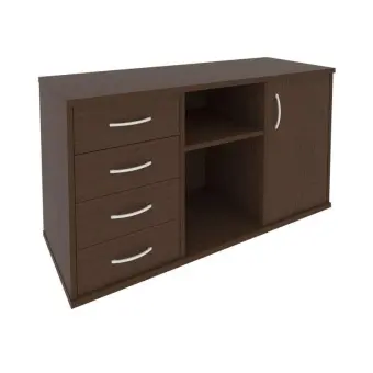 Riva Тумба под оргтехнику с фолдингом А.МТ-2F Венге Цаво 1192*450*667 | Защита-Офис - интернет-магазин сейфов, кресел, металлической и офисной мебели в Казани и Йошкар-Оле