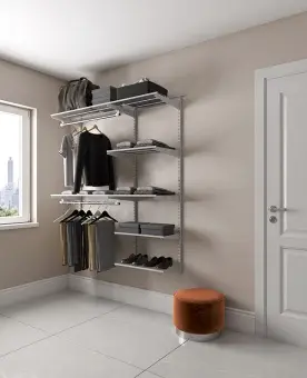 Гардеробная система Optima G150 белая | Защита-Офис - интернет-магазин сейфов, кресел, металлической и офисной мебели в Казани и Йошкар-Оле