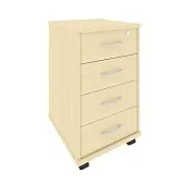 Riva Тумба подкатная с фолдингом А.ТМ-4F Клен 420*450*708 | Защита-Офис - интернет-магазин сейфов, кресел, металлической 